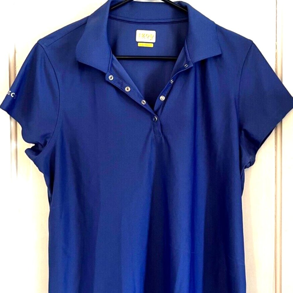 IZOD PerformX Blue Polo Shirt XL Performance Golf Casual Tee